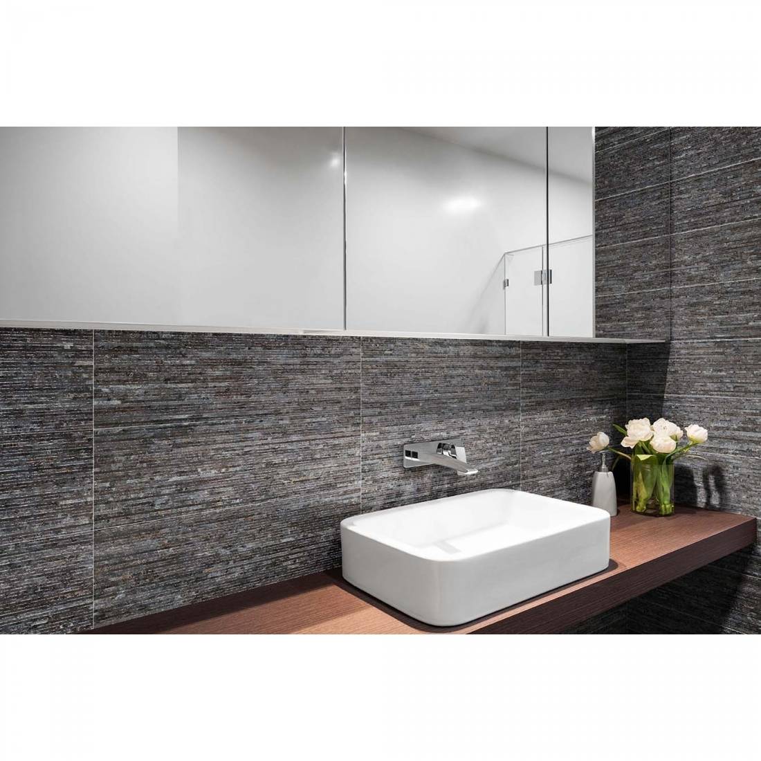 Nimes 20x60 Grey Gloss Ceramic Tile