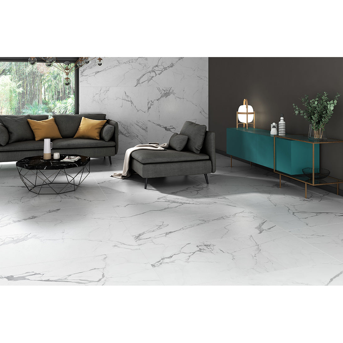 Nordico 60x60 White Matt Porcelain Tile