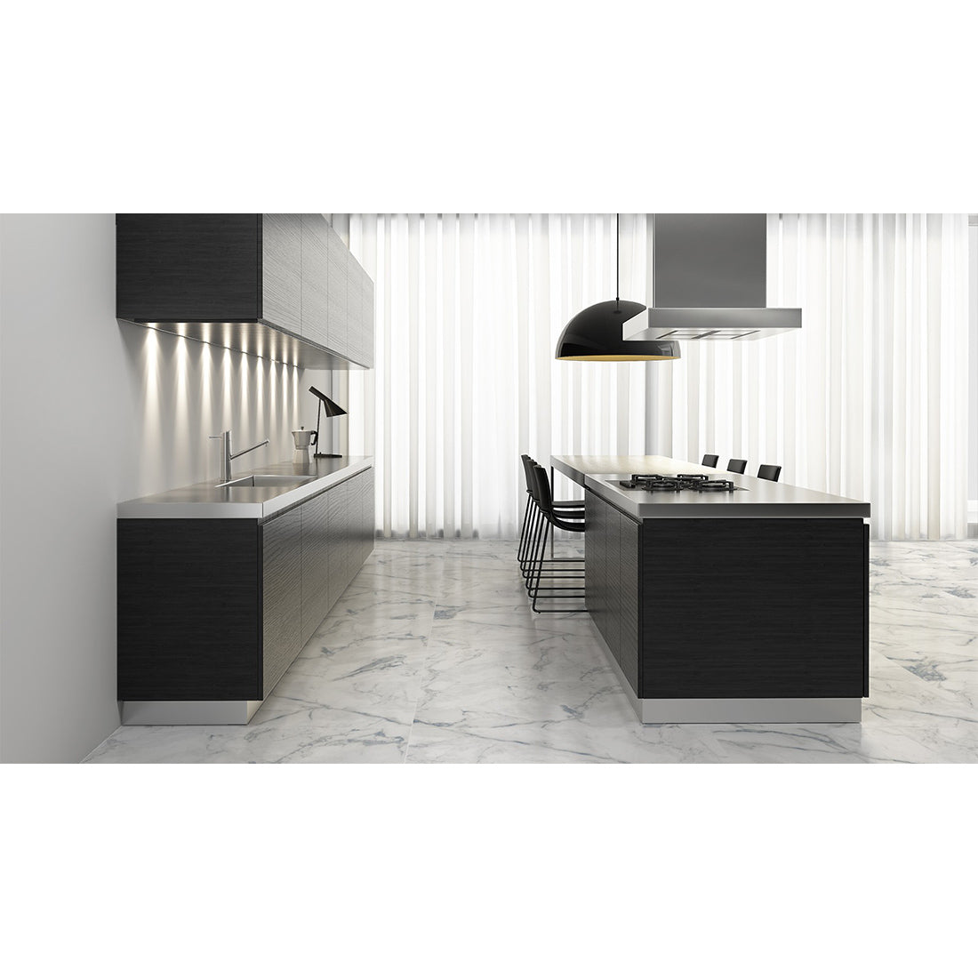 Nover 60x120 Blue Matt Carving Porcelain Tile