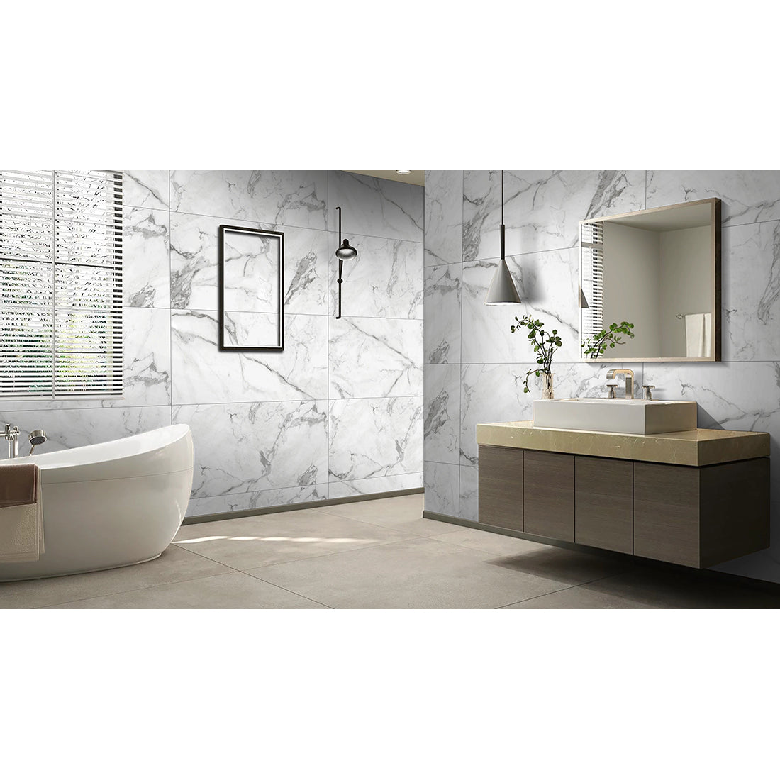 Nover 60x120 Grey Matt Carving Porcelain Tile