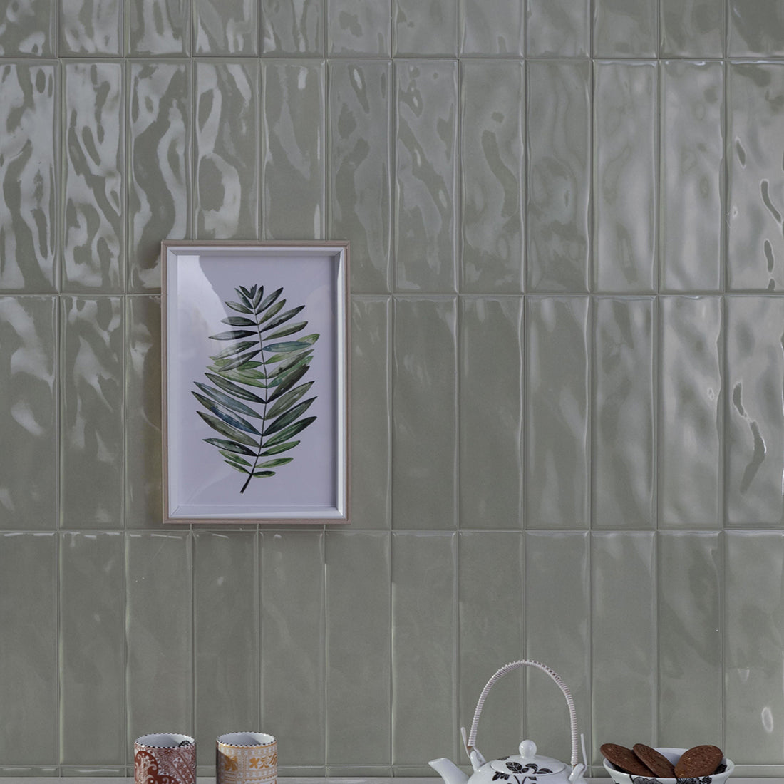 Prisma 7x25 Matcha Gloss Ceramic Tile