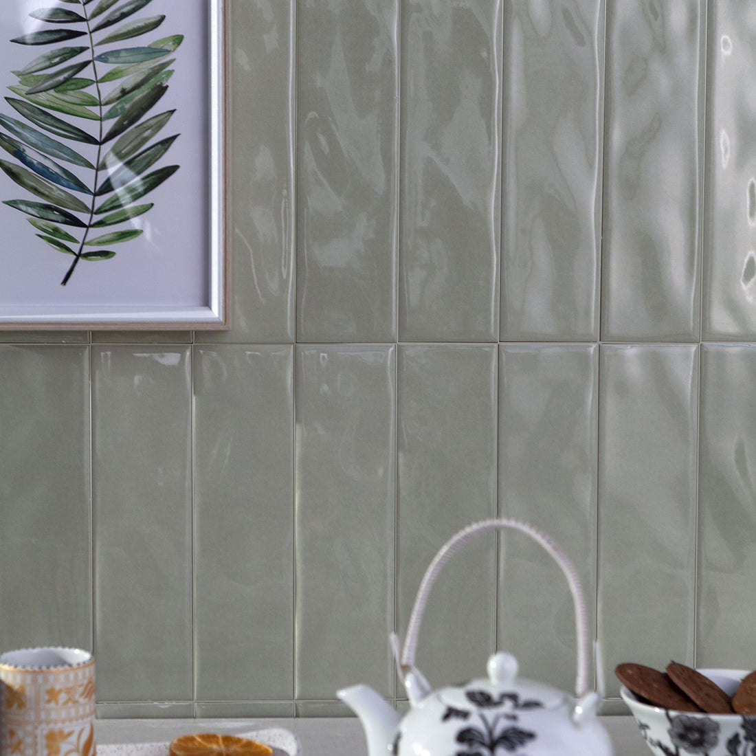 Prisma 7x25 Matcha Gloss Ceramic Tile