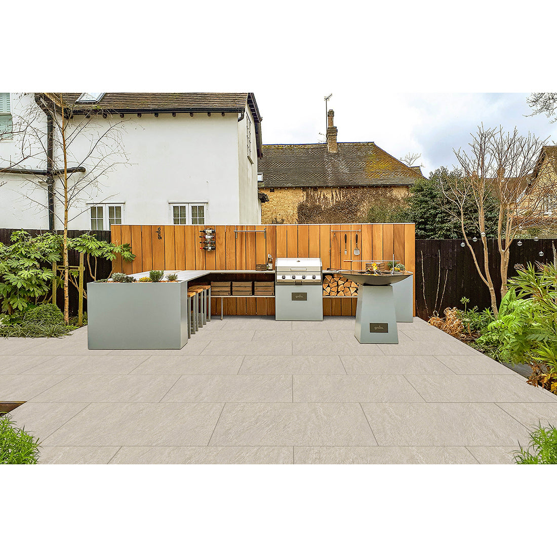 Quartz Paver 60x90x2 Beige Matt R11 Porcelain Outdoor Tile