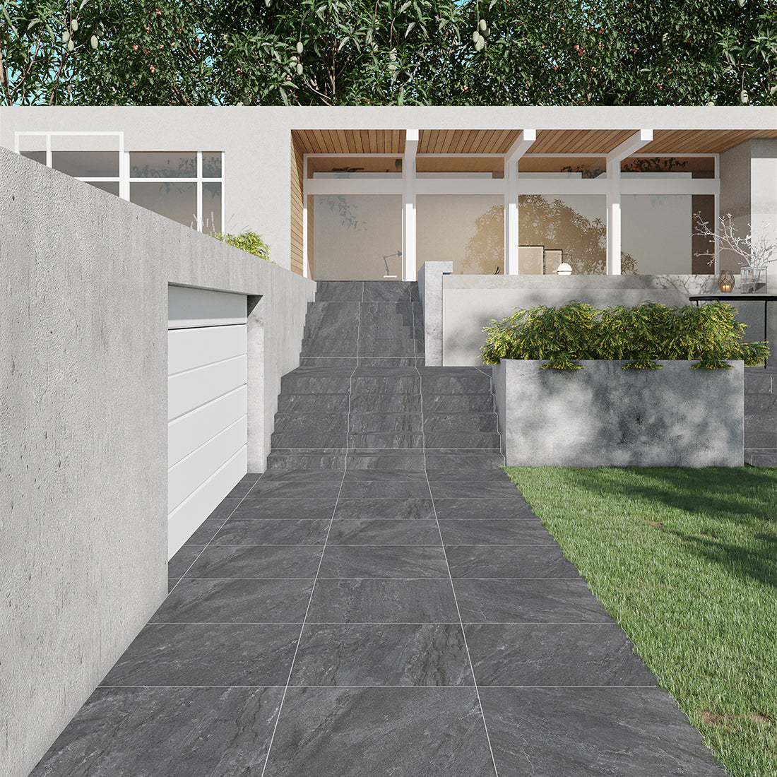 Rastone 60x90x2 Nero Matt R11 Porcelain Outdoor Tile