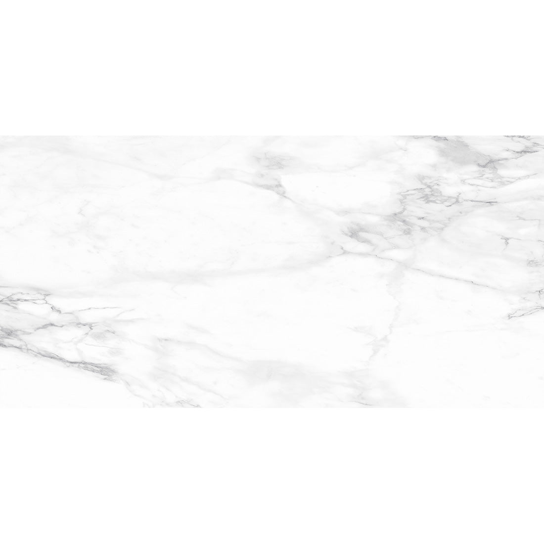 Real 60x120 White Semi Polished Porcelain Tile