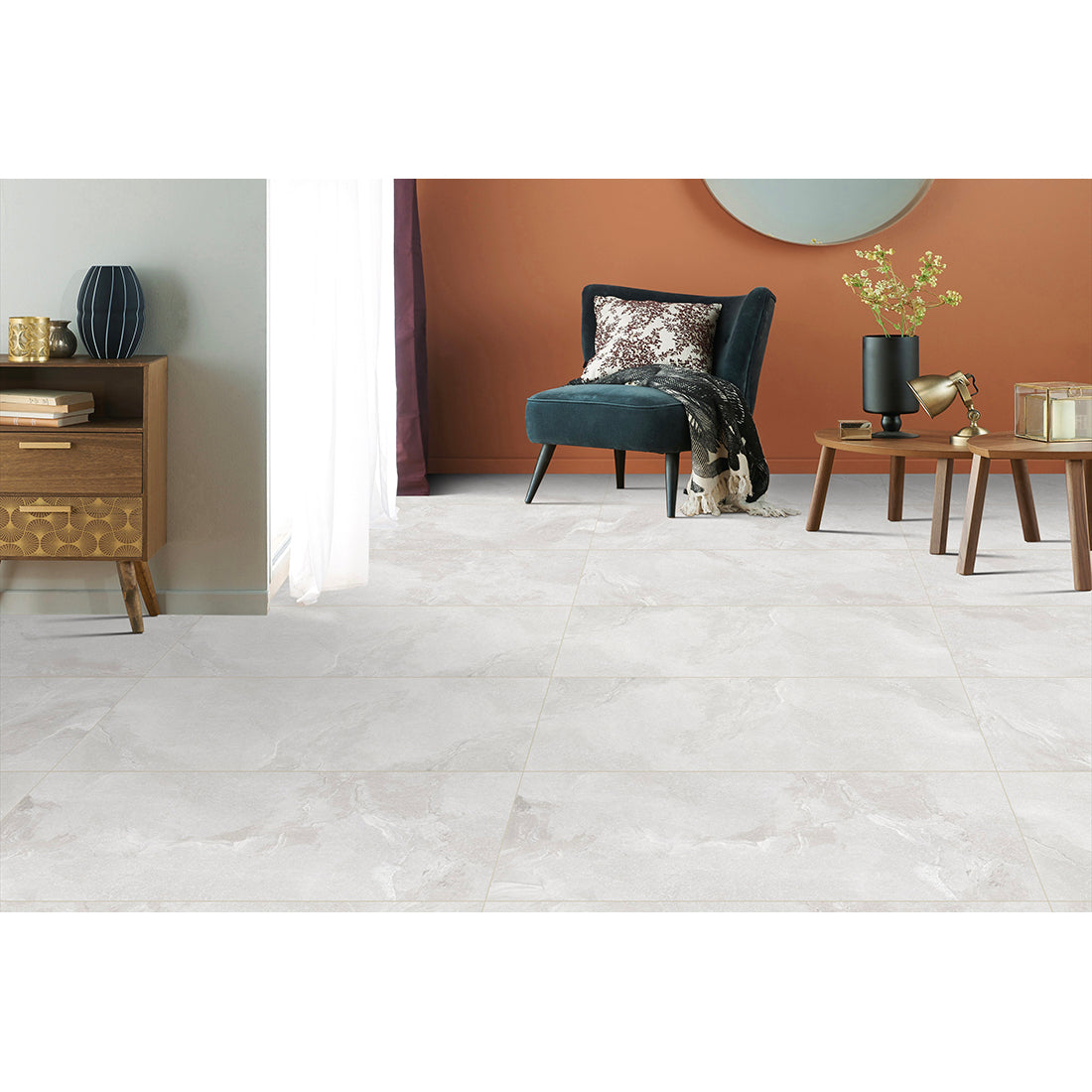 Rossato 60x120 Bianco Matt Porcelain Tile
