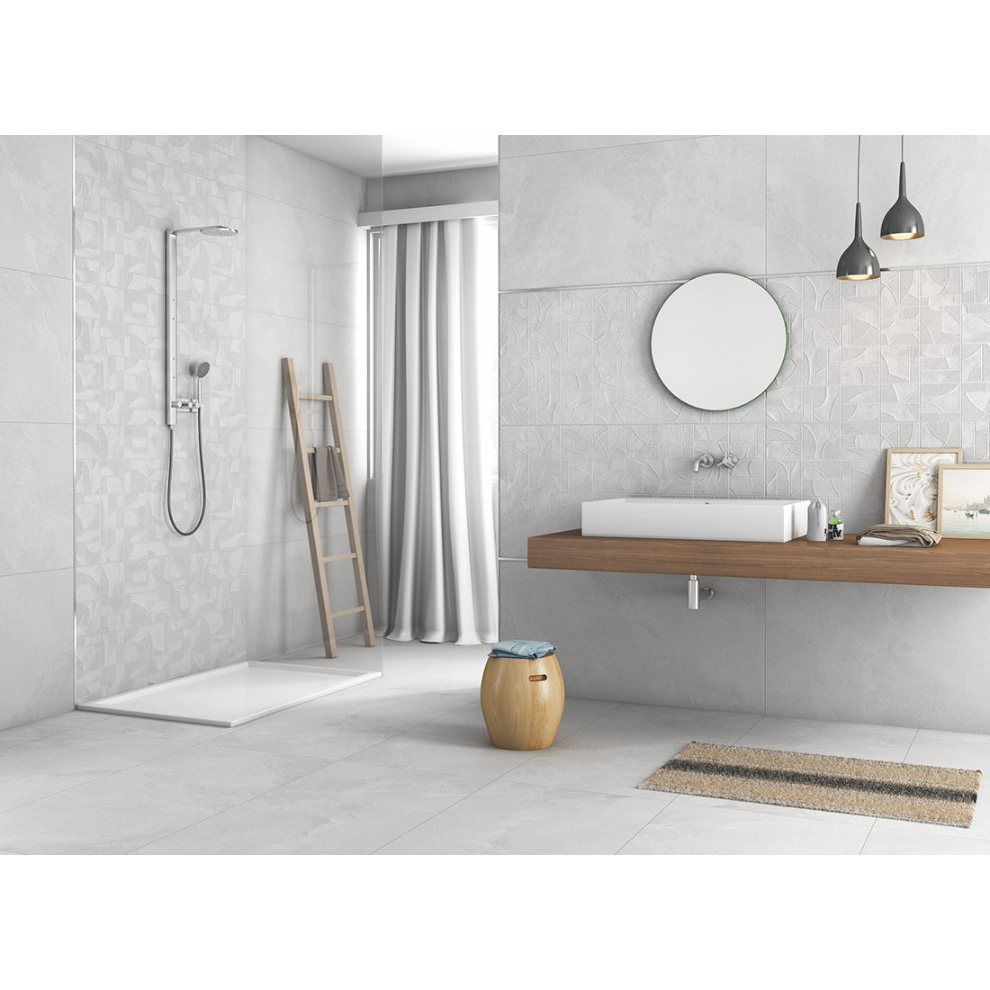 Rossato 60x120 Bianco Matt Porcelain Tile