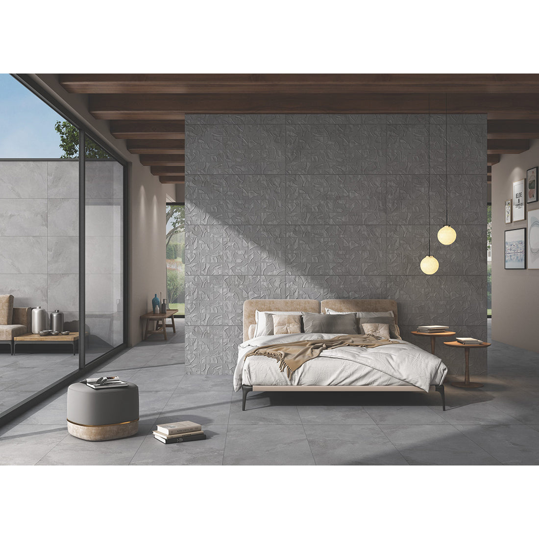 Rossato 60x120 Silver Matt Porcelain Tile