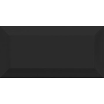 Signature Metro 10x20 Black Gloss Bevelled Ceramic Tile