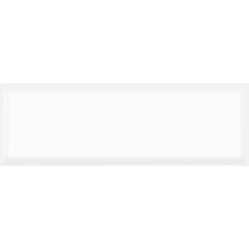Signature Metro 10x30 White Gloss Bevelled Ceramic Tile