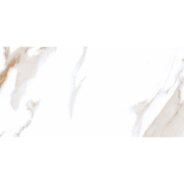 Statuario Mercury 30x60 Gold Polished Porcelain Tile