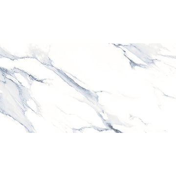 Statuario Mercury 60x120 Blue Polished Porcelain Tile