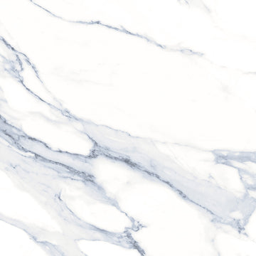 Statuario Mercury 60x60 Blue Polished Porcelain Tile