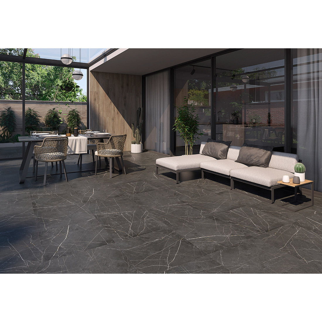 Status 30x60 Grafito Matt Porcelain Tile