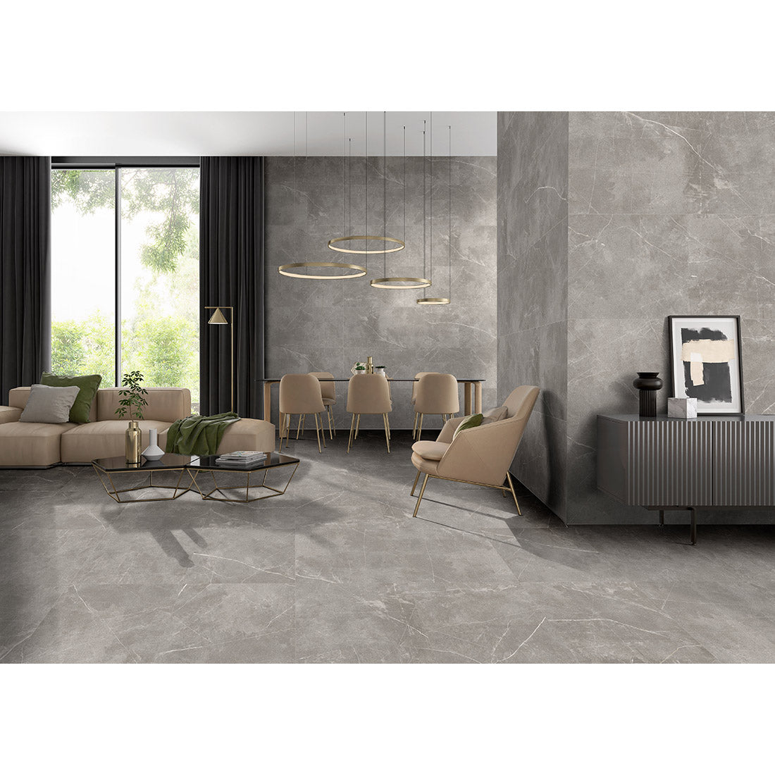Status 60x60 Gris Matt Porcelain Tile