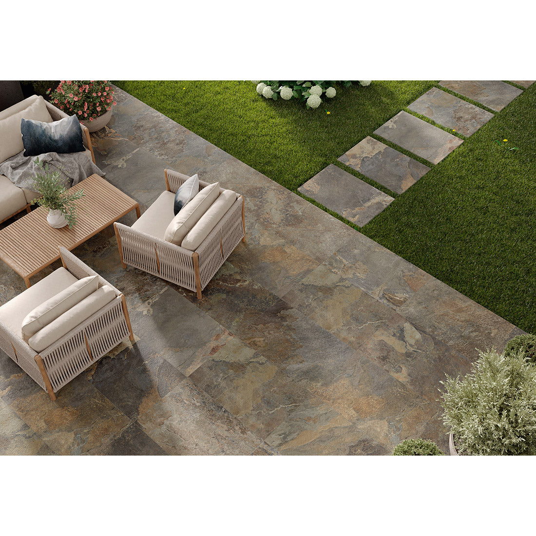 Surat Slate 60x90x2 Natural Matt R11 Porcelain Paver