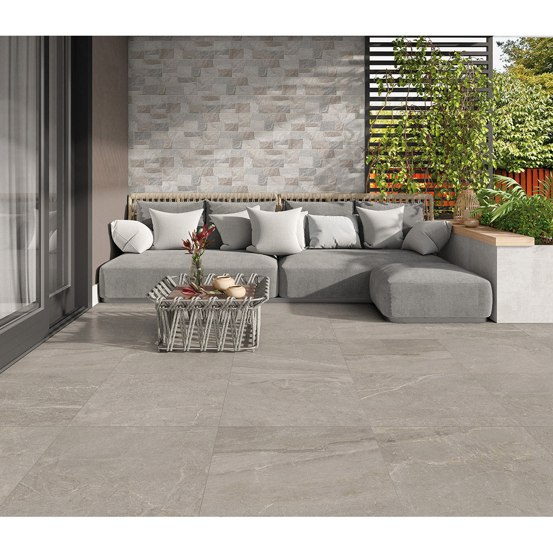 Tempo 60.5x60.5 Ash Matt Porcelain Tile
