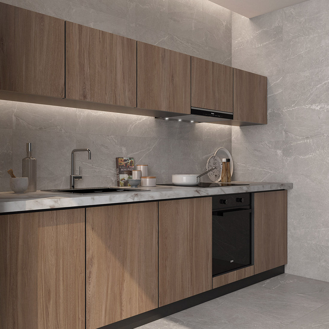 Tempo 60.5x60.5 Ash Matt Porcelain Tile