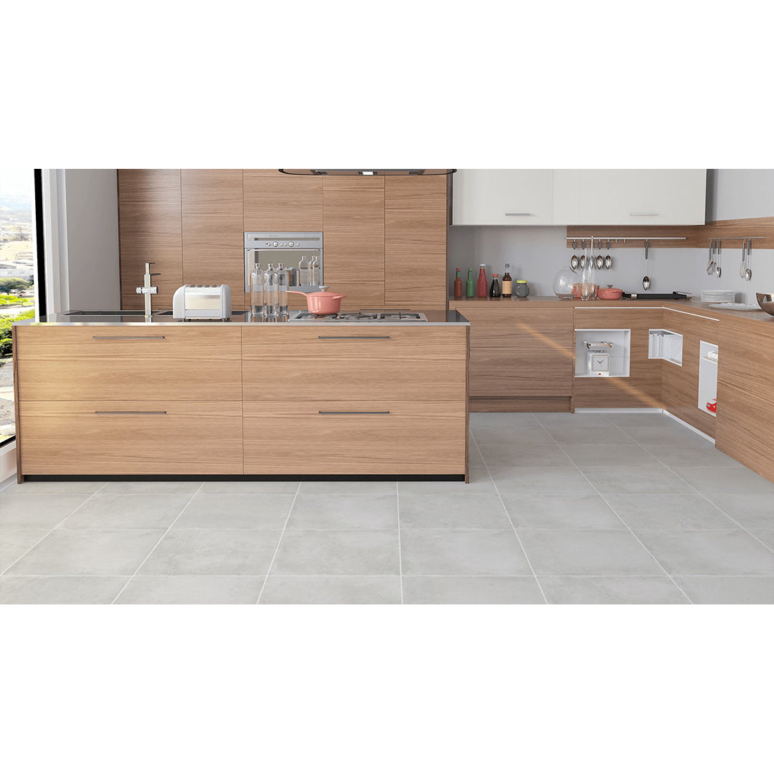 Terracotta 45x45 White Matt R11 Porcelain Tile