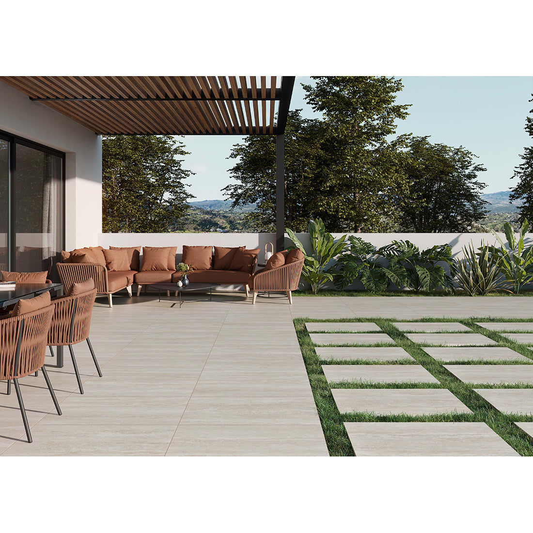 Toscana 60x90x2 Ivory Matt R11 Porcelain Paver - Tuskan Tiles