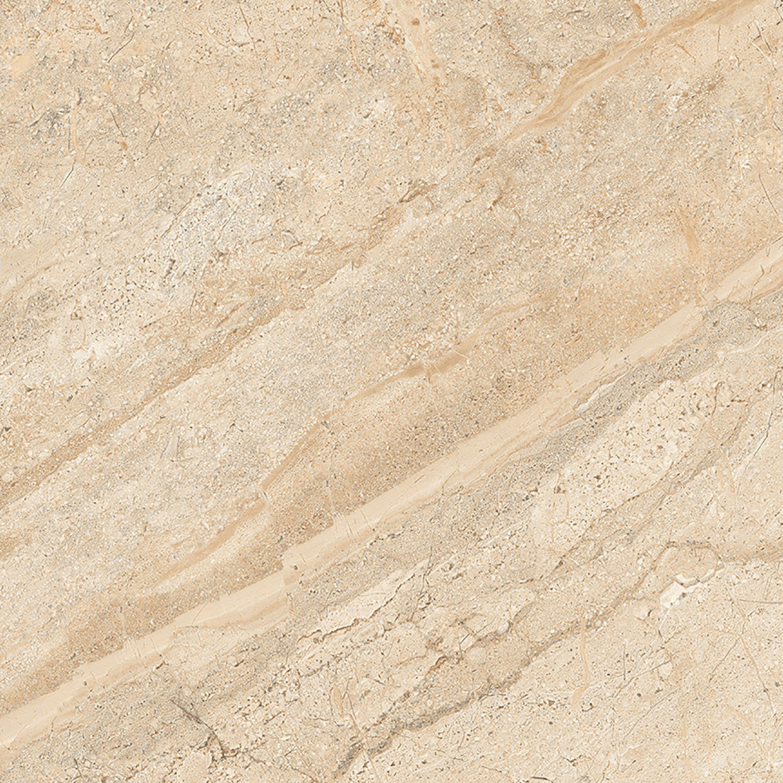 Trampoid 60x60 Beige Polished Porcelain Tile - Tuskan Tiles