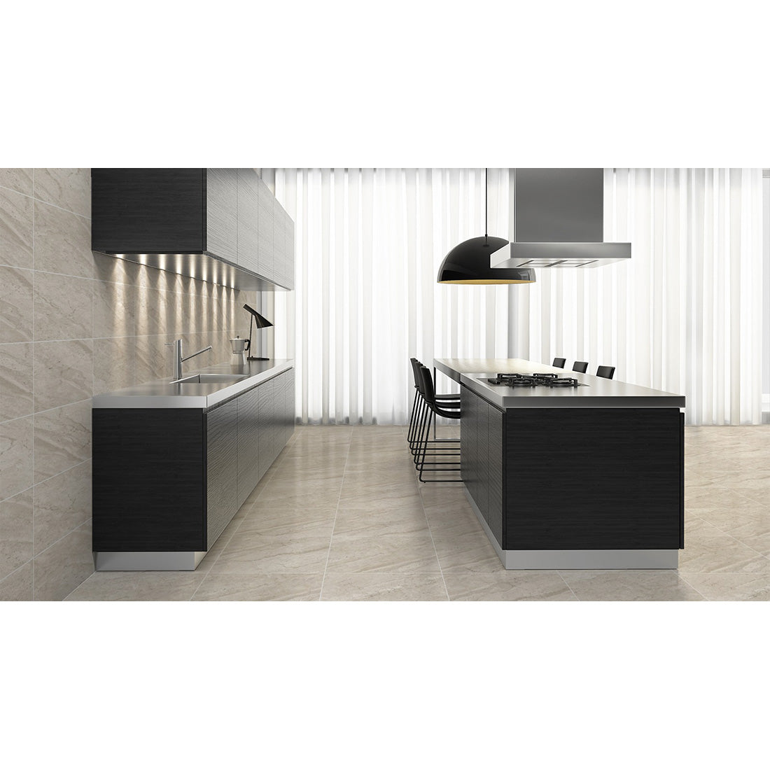 Trampoid 60x60 Ice Polished Porcelain Tile - Tuskan Tiles