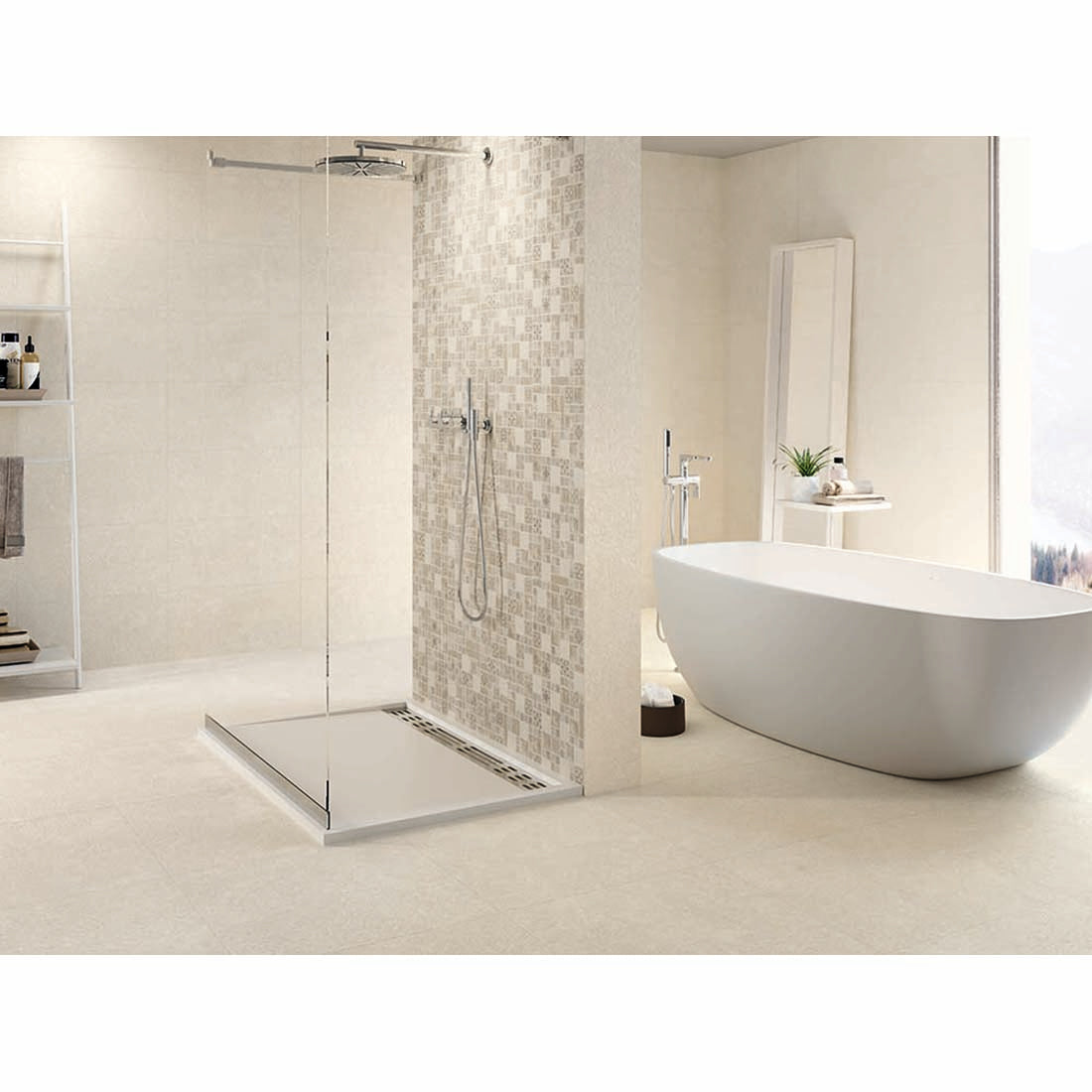 Urano 60x60 Ivory Matt Porcelain Tile