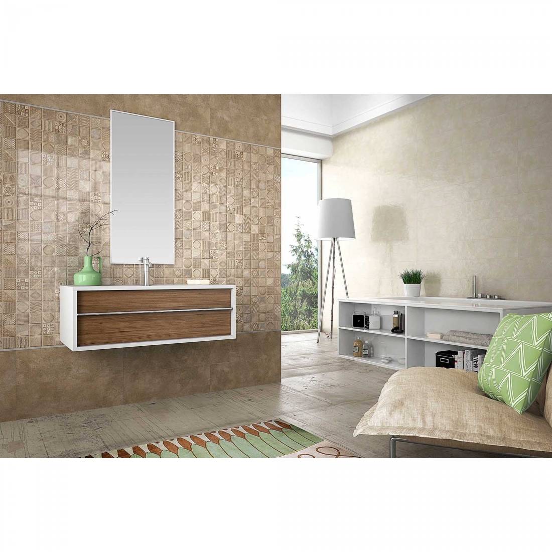 Victoria 20x60 Terra Gloss Ceramic Wall Tile