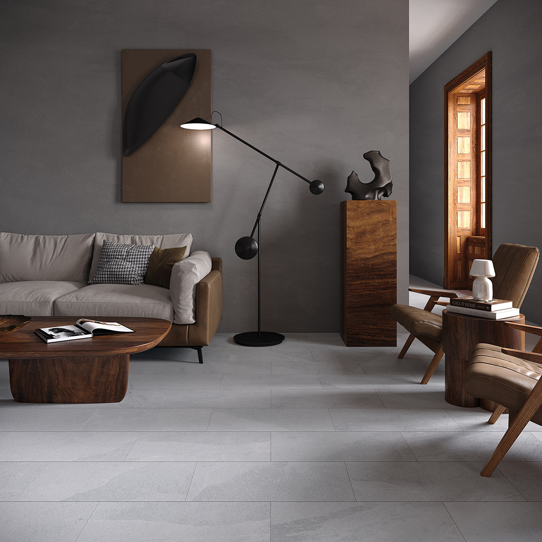Vitoria Slate 30x60 Grey Matt R10 Porcelain Tile