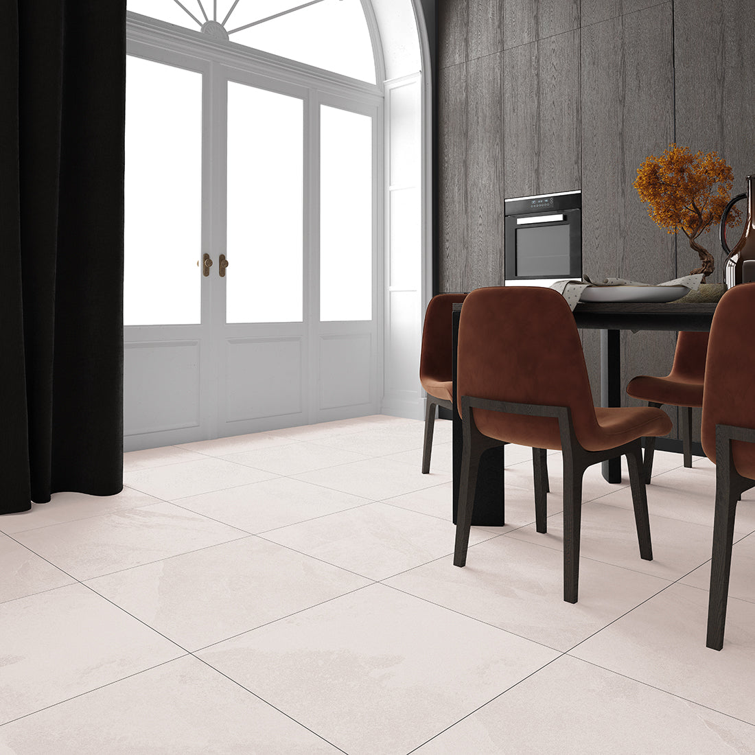 Vitoria Slate 60x60 White Matt R10 Porcelain Tile