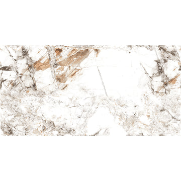 Zebra 60x120 White Polished Porcelain Tile